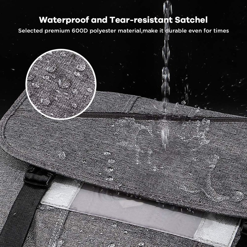 OIWAS Messenger Bag for Men, 14 Inch Laptop Crossbody Bags Women Casual Satchel Shoulder Bag College Travel Office Briefcase - Image 3